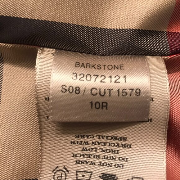 Authenticated Burberry London Black Double Breasted Barkstone Trench Coat US 6/8 - Picture 13 of 16